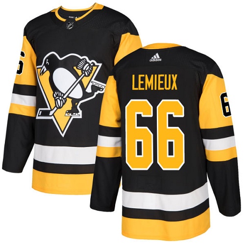 Kinder Pittsburgh Penguins Eishockey Trikot Mario Lemieux #66 Authentic Schwarz Heim